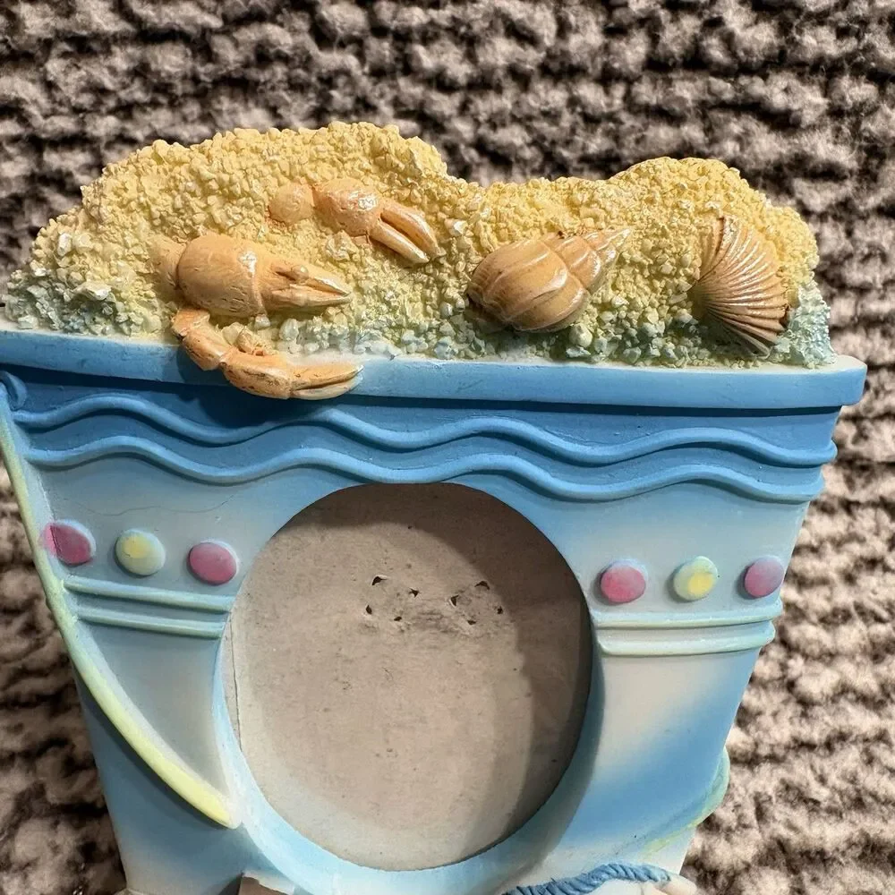 Beach Themed Picture Frame Sand Sea Shells